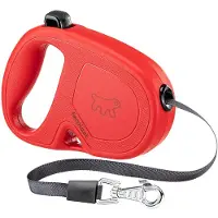 Ferplast Flippy One Tape Laisse Extensible Avec Sangle Extensible Pour Chiens. Différentes Tailles Et Couleurs.. Variante M - Misure: 16 X 3.4 X H 11 Cm - Rouge -