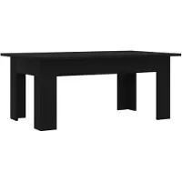 vidaXL Table basse noire 100x60x42 cm Bois composite