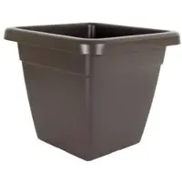 Cstore Pot De Fleurs Venezia Carré - 26,7 L - 39,2 X 39,2 X 33,8 Cm - Gris Anthracite