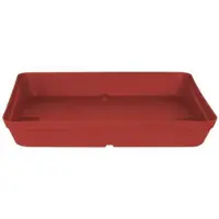 Cstore Soucoupe Capri Carree - 34 x 34 x 4.5 cm - Rouge fonce