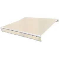 vidaXL Toile de store crème 3 x 2,5 m (sans cadre)