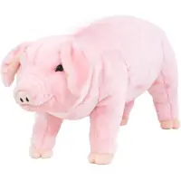 vidaXL Peluche Cochon Debout Peluche Rose XXL