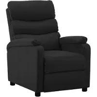 vidaXL Fauteuil relax noir similicuir