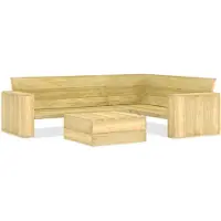 vidaXL Ensemble de salon de jardin 2 pièces en pin imprégné