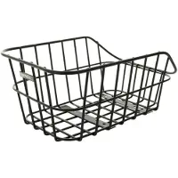 Basil Cento Alu Bicycle Basket Rear Matt Black Paniers