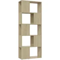 vidaXL Bibliothèque/Séparateur de pièce Chêne Sonoma 60x24x155 cm