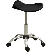 vidaXL Chaise de bureau noir similicuir