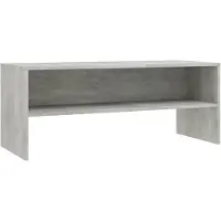 vidaXL Armoire TV gris béton 100x40x40 cm Bois composite