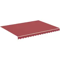 vidaXL Toile de store rouge bourgogne 4x3 m