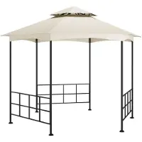 vidaXL Pavillon avec parois latérales 3,1x2,7 m Crème