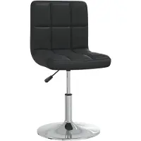 vidaXL Tabouret de bar noir similicuir