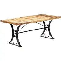 vidaXL Table à manger 180x90x76 cm Bois de manguier massif
