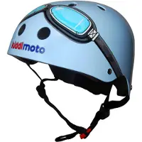 Kiddimoto Casque Enfant Kiddimoto Blue Goggle-53 - 58 cm