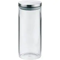 kela Boîte à provisions Baker 1,3L verre avec couvercle en acier inoxydable