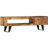 vidaXL Meuble TV 140x30x40 cm Bois massif