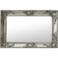 vidaXL Miroir mural style baroque 60x40 cm Argenté