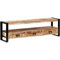 vidaXL Armoire TV 150 x 30 x 45 cm bois massif mangue