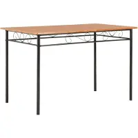 vidaXL Table à manger Marron 120x70x75 cm MDF