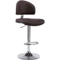vidaXL Tabouret de bar marron similicuir