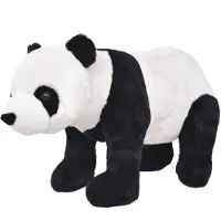 vidaXL Peluche Panda debout Peluche noire et blanche XXL