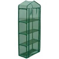 vidaXL Serre de jardin avec 4 rangées de fleurs
