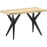 vidaXL Table de salle à manger 120x60x76 cm en bois massif de manguier