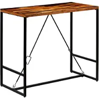 vidaXL Table de bar en vieux bois massif 120x60x106 cm