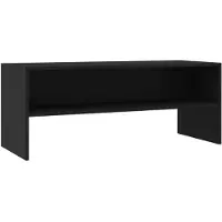 vidaXL Meuble TV Noir 100x40x40 cm Bois d’ingénierie