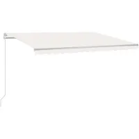 Prolenta Premium Auvent Manuel Rétractable 400x350 Cm Crème