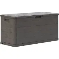 vidaXL Boîte de rangement de jardin 280 L brun