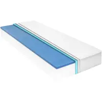 vidaXL Matelas 140 x 200 cm Mousse viscoélastique à mémoire de forme 18 cm H2