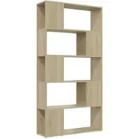 vidaXL Bibliothèque de séparation Chêne sonoma 80x24x155 cm