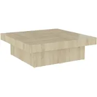 vidaXL Table basse en chêne Sonoma 90x90x28 cm Bois composite