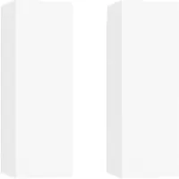 vidaXL Armoires TV 2 pcs. Blanc 30,5x30x90 cm Bois composite