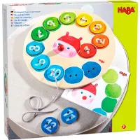 Haba Jeu de pâte à modeler en bois - Chenille arc-en-ciel