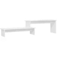 vidaXL Armoire TV Blanc 180x30x43 cm Bois composite