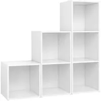 vidaXL Ensemble de meubles TV 3 pièces blanc en bois composite