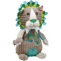 Les Deglingos Peluche Original Jélékros le Lion - Gris - Peluche - Hauteur 27 cm