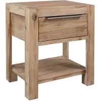 vidaXL Table de chevet avec tiroir 40x30x48 cm Bois d'acacia solide