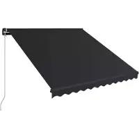 vidaXL Store rétractable manuel 350 x 250 cm Anthracite