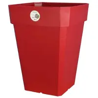 Riviera Pot de Plante Carré Rouge Riviera - 49 x 49 x 50 cm