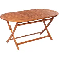 vidaXL Table de jardin pliante 160x85x75 cm bois massif acacia