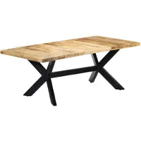 vidaXL Table de salle à manger 200x100x75 cm Bois de manguier solide