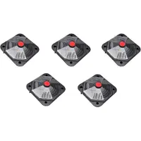 vidaXL Kit de 5 chauffages solaires pour piscine 735 W