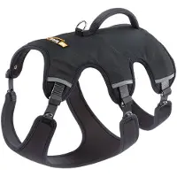 Ferplast Harnais Ergotrekking, noir pour chien - taille M : tour de poitrail 55 - 65 cm