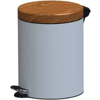 Alda Excellent – Poubelle de tri design 5l - Marron/blanc