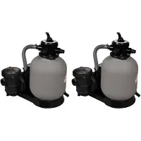 vidaXL Pompes pour filtre à sable 2 pcs. 600 W 17.000 L/h
