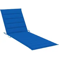 vidaXL Coussin de chaise longue bleu royal 200x60x3 cm tissu oxford