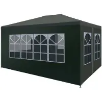 vidaXL Tente de réception 3x4 m Vert
