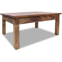 vidaXL Table basse en acajou massif 96x73x45 cm
